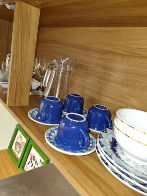 Comodidades para chá e café em Casa Curta Cumbuco- Casinha Charmosa 2 min da praia