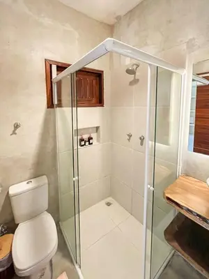 Uma casa de banho em Uba Village Icaraizinho