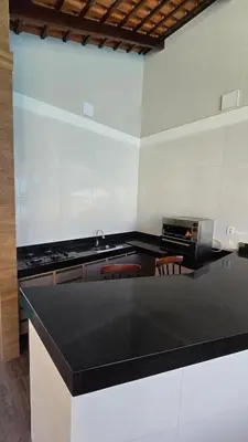 A cozinha ou kitchenette de Casa de Praia no Cumbuco