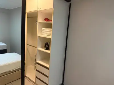 Uma cama ou camas num quarto em Atlantic Ocean Residence Sea