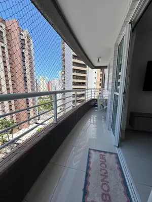 Uma varanda ou terraço em Apartamento a dois passos da beira mar