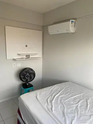 Uma cama ou camas num quarto em Apartamento 3 quartos, Fortaleza