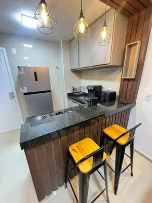 A cozinha ou kitchenette de Melhor AP em Sobral de frente ao Shopping