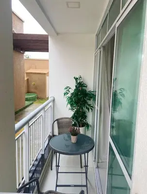 Uma varanda ou terraço em Cn Porto das Dunas