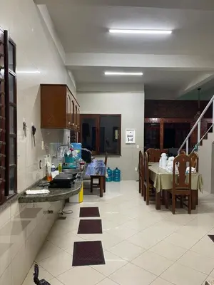 A cozinha ou kitchenette de Casa de praia Porto Das Dunas