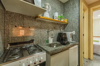A cozinha ou kitchenette de Iracema Residence #103 - Beira Mar by Carpediem