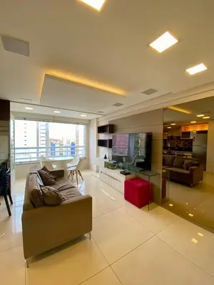 Uma televisão e/ou sistema de entretenimento em Nobless Flat Beira Mar