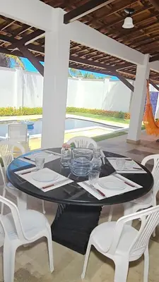 Uma área de estar em Casa De Praia Morro Branco Holiday Route