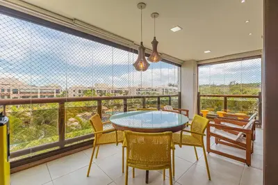 Uma varanda ou terraço em Wai Wai #A406 - Resort Pé na Areia By Carpediem