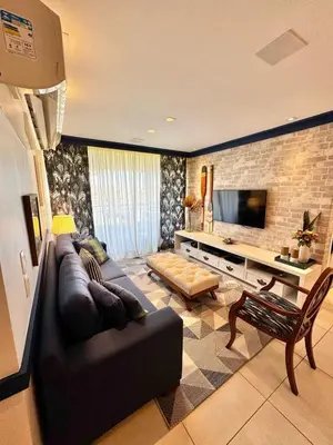 A planta de Apartamento no Porto das Dunas