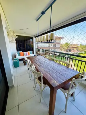 A planta de Apartamento no Porto das Dunas