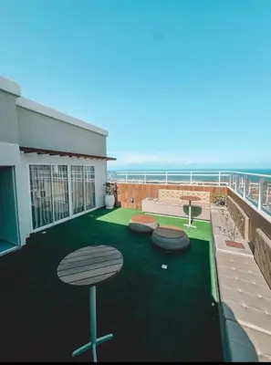 Uma varanda ou terraço em Mirante Clube Praia do Futuro