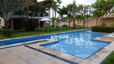 A planta de chega mais chalé vizinho a Praia das Fontes Beberibe