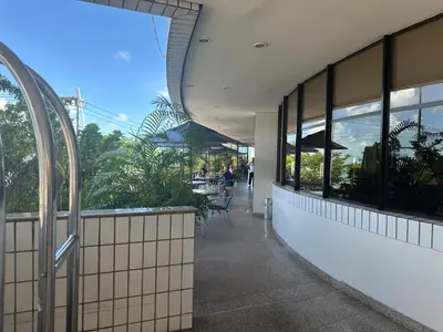 Uma varanda ou terraço em Chic hotel suite in fabulous Meireles Fortaleza with WiFi, fitness room