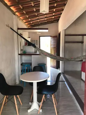 Uma área de estar em Casa dos Anjos