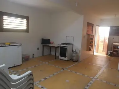 A cozinha ou kitchenette de Casa frente ao mar em Icapuí