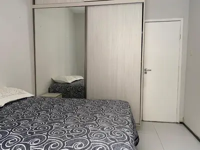 Uma cama ou camas num quarto em Apartamento em Fortaleza - Meireles