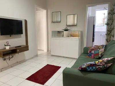 Uma televisão e/ou sistema de entretenimento em Apartamento em Fortaleza - Meireles