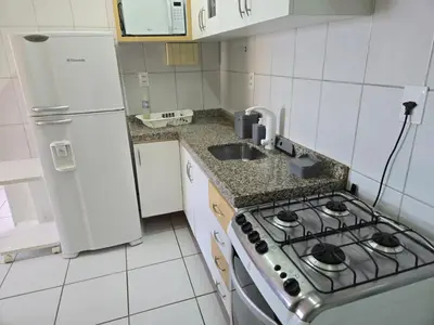 A cozinha ou kitchenette de Emílio Hinko 2304 Mucuripe andar alto perto Beira Mar