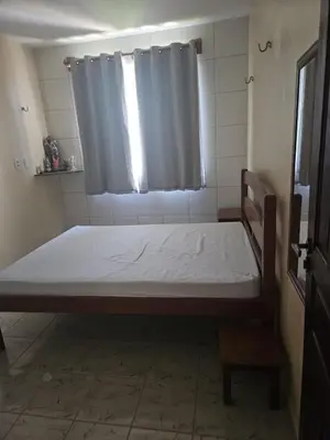 Uma cama ou camas num quarto em APARTAMENTO Cd Marina 3 Praia Morro Branco CE