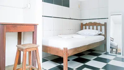 Uma cama ou camas num quarto em Hostel Jericoacoariano