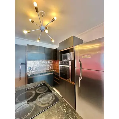A cozinha ou kitchenette de 504 Ocean Tower Vista mar