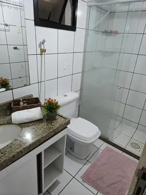 Uma casa de banho em Apartamento de 2 quartos em Fortaleza pertinho da Beira Mar