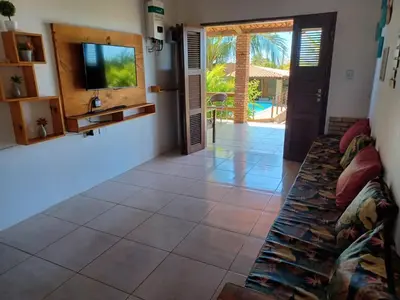 Uma televisão e/ou sistema de entretenimento em Casa Florida