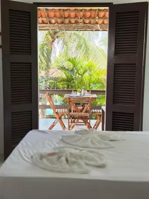 Uma varanda ou terraço em Casa Florida