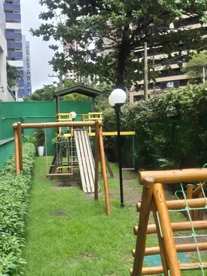 A área de jogos para crianças em Fortaleza vista mar Terraços do ATLÂNTICO