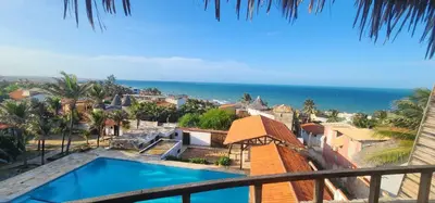 Uma vista do mar geral ou uma vista do mar a partir do quarto em acomodação particular