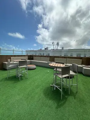 A planta de Apartamento Frente a Praia