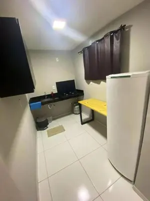 A cozinha ou kitchenette de Ap no campo dos velhos com ar