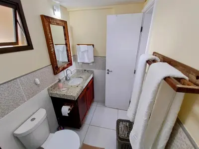 Uma casa de banho em Nosso cantinho no paraíso