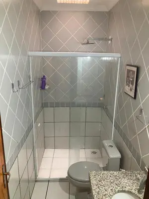 Uma casa de banho em Casa na Lago Jacarey Gastronomia
