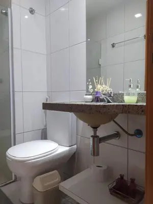Uma casa de banho em Apartamento Porto das Dunas