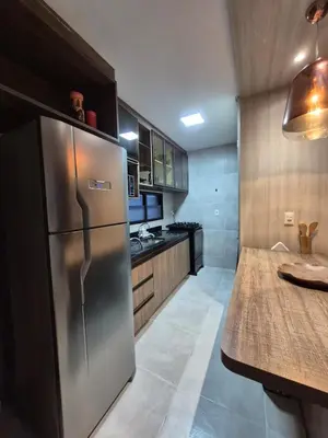 A cozinha ou kitchenette de Apartamento em Cumbuco - Wai Wai Eco Residence #Kitemar