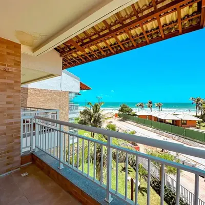 Vista Mar Deslumbrante! Apê na Areia confortável e espaçoso no Porto das Dunas
