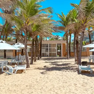 Porto das Dunas Apê na Areia com Banheira