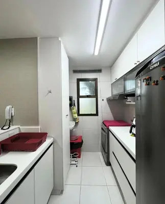 A cozinha ou kitchenette de VG Sun Cumbuco C2 105