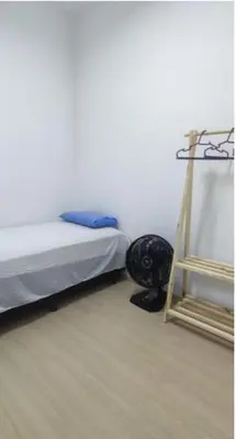 Uma cama ou camas num quarto em Apartamento vista para o mar, Fortaleza CE 3 Quartos