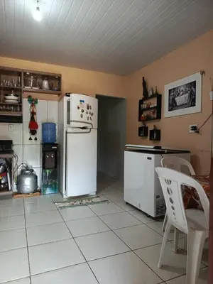 A cozinha ou kitchenette de Chalé João Pequeno