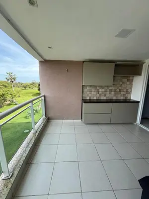 Uma varanda ou terraço em Apartamento Catú lake