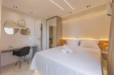 Uma cama ou camas num quarto em Scala Residenza #608 - Fortaleza por Carpediem
