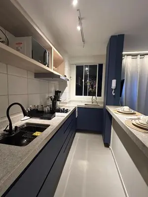 A cozinha ou kitchenette de Aos Pés do Mar