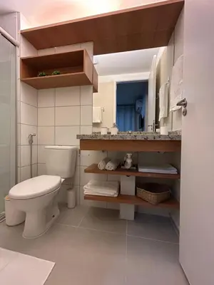Uma casa de banho em Aos Pés do Mar
