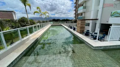 A piscina em ou perto de AP completo próx ao Shopping com piscina, garagem e ar