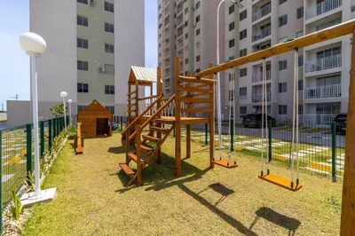 A área de jogos para crianças em Mirante #403 - Apê em Fortaleza por Carpediem