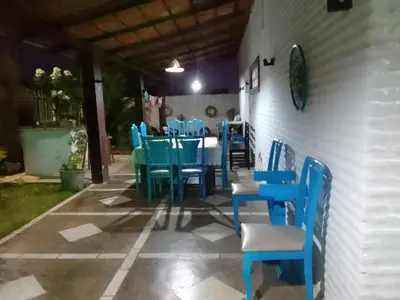 Uma área de estar em Taiba Beach Aconchego