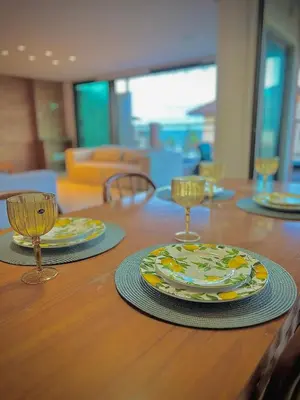 Refeições na casa de férias ou nas proximidades